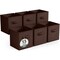 Sorbus 6 Pack 13 Inch Foldable Storage Cubes with Handles- for Organizing Home, Shelves, Nursery, Playroom, Closet and More